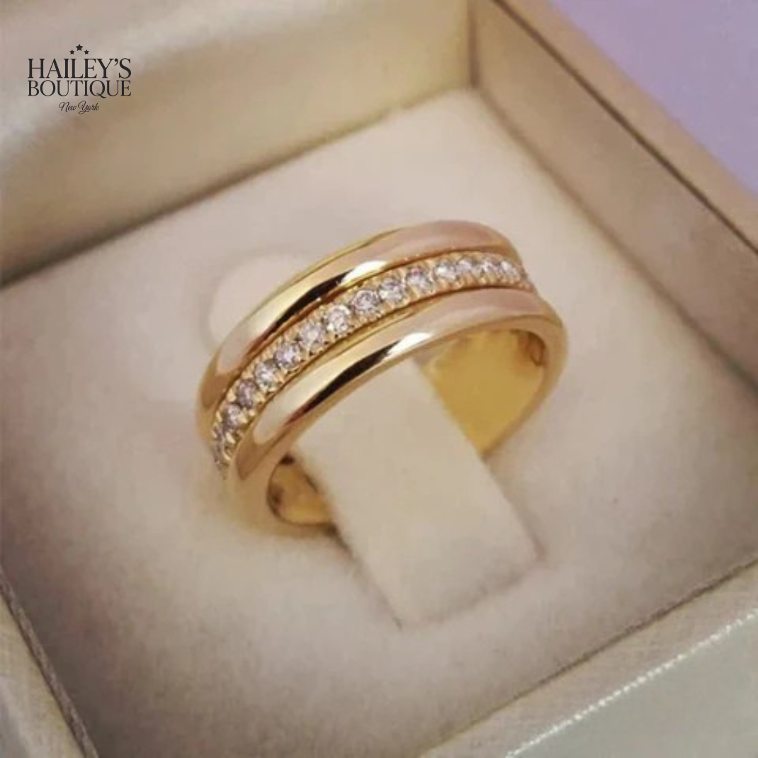 SARAH VINTAGE ZIRCONIAN INLAID RING