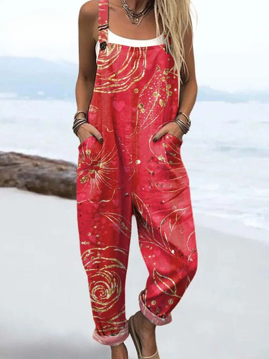 Vintage Blossom™ | Elegant and Comfy Jumpsuit