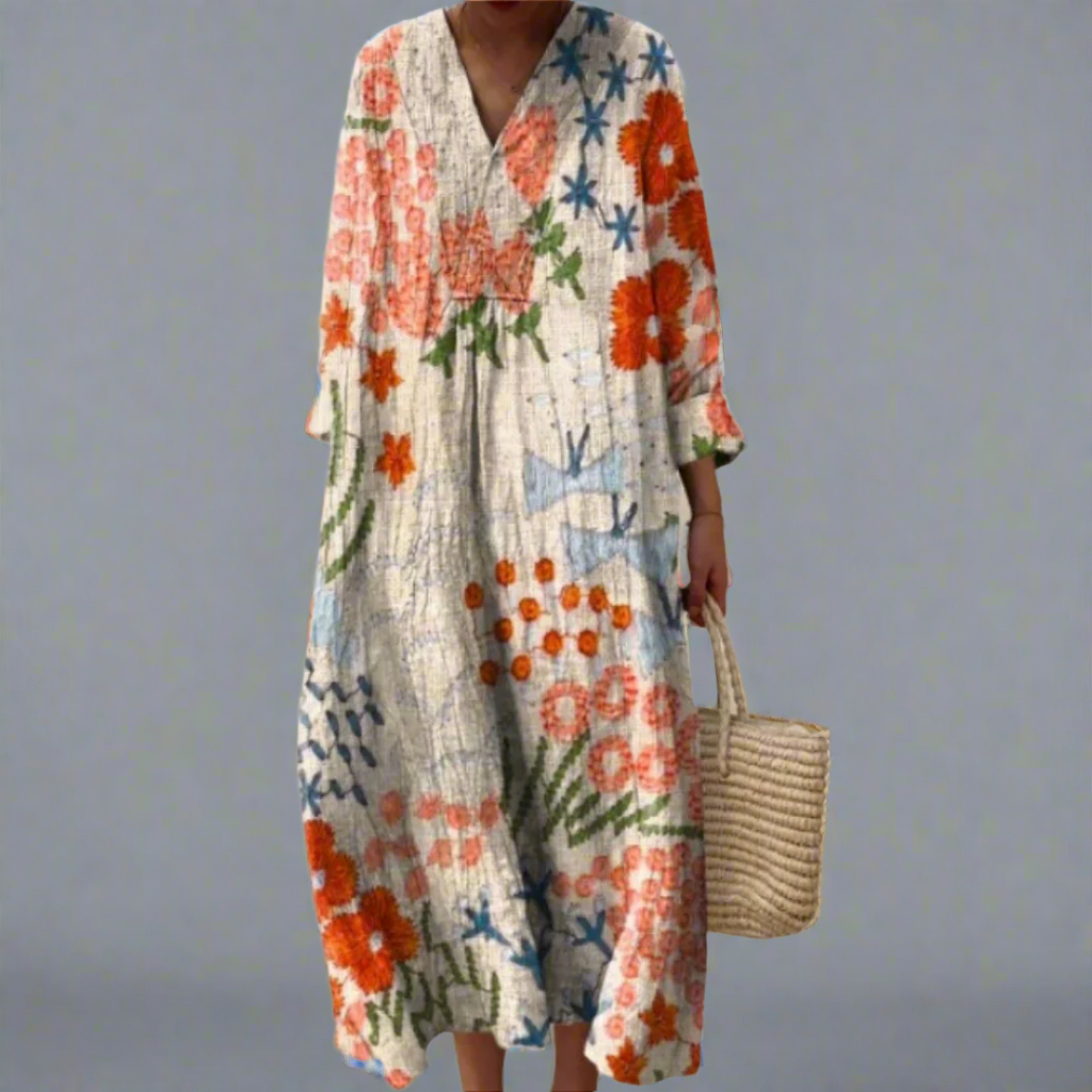 Eliza™ | Vibrant Midi Dress