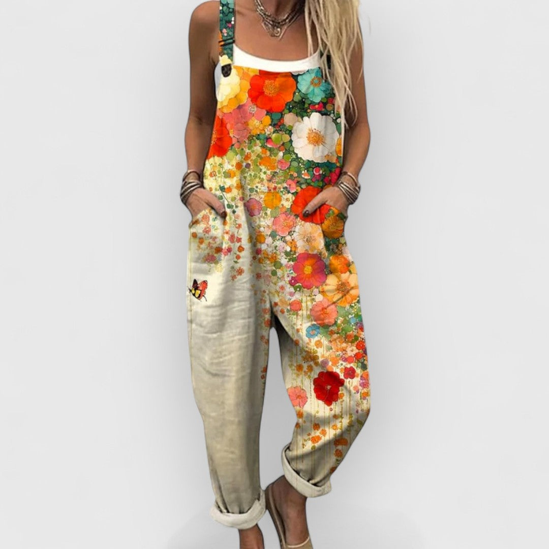 Esther | Vintage handcrafted floral jumpsuit for a unique style