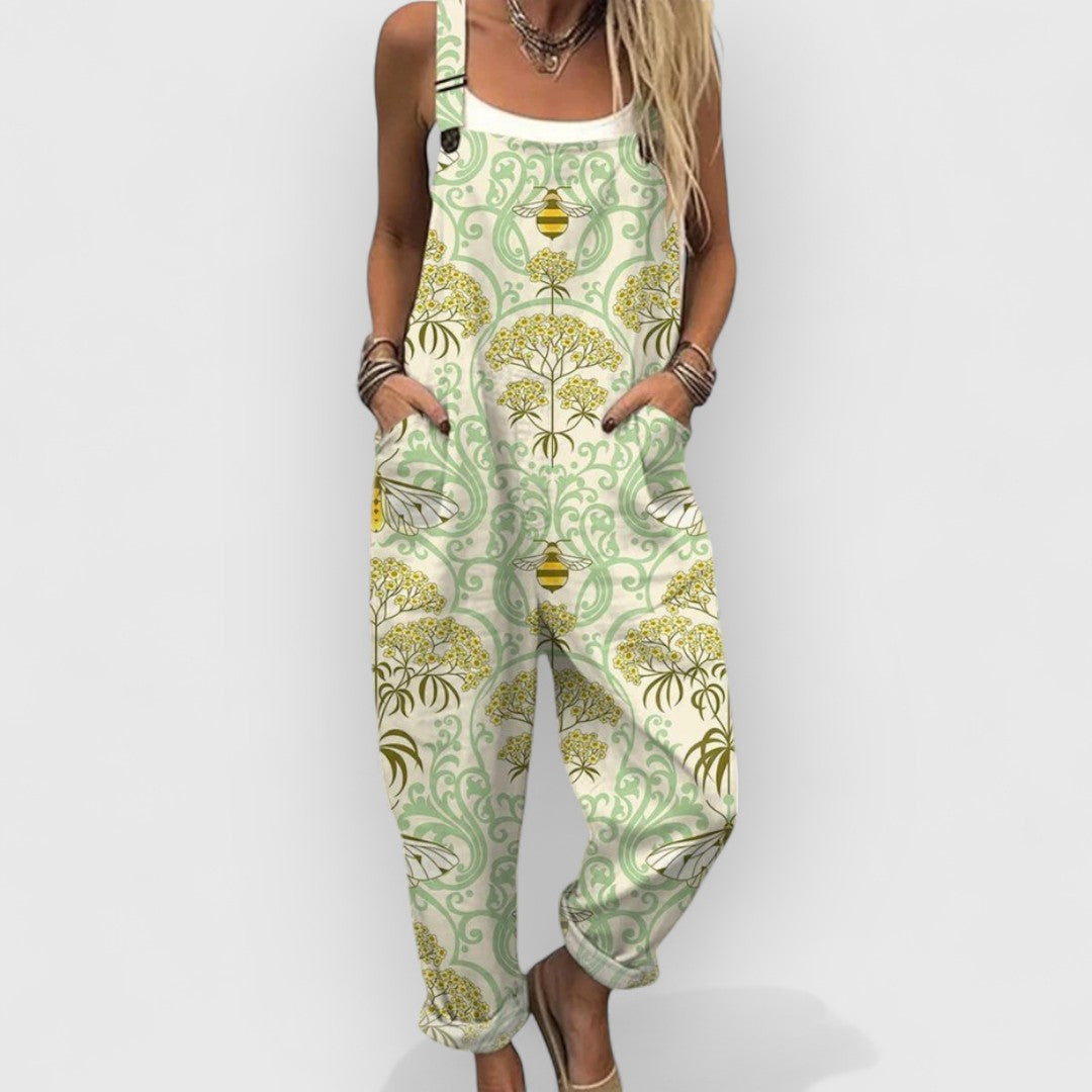 Aurora | Vintage floral jumpsuit for unique looks