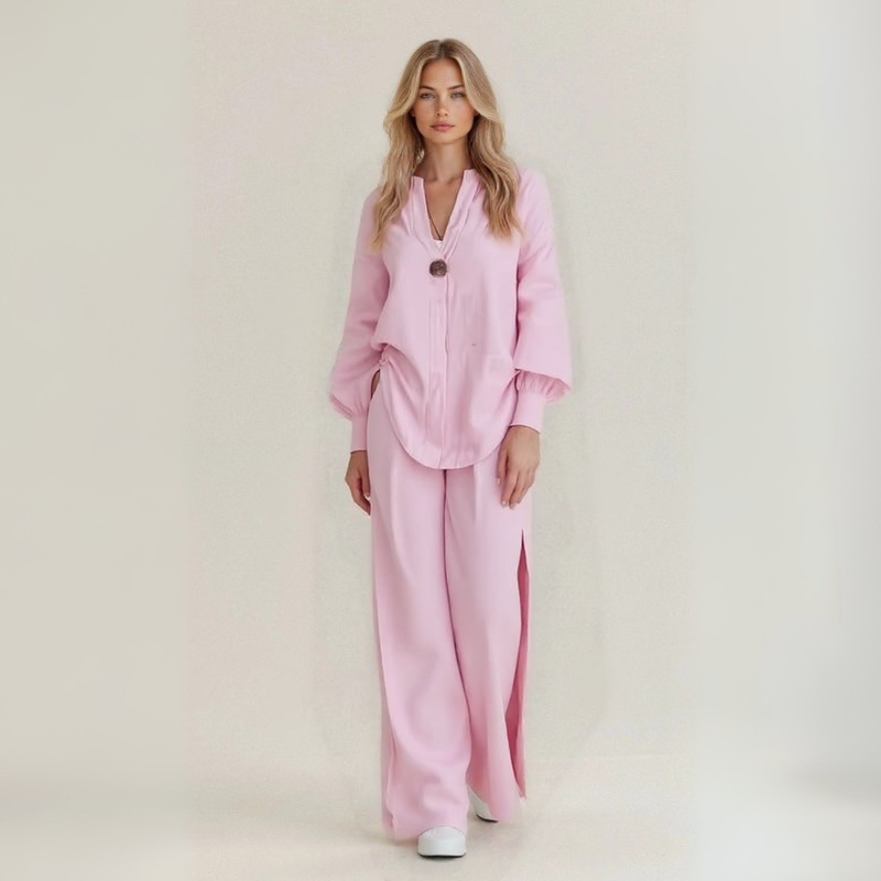 Amanda | Artisan cotton blend linen set