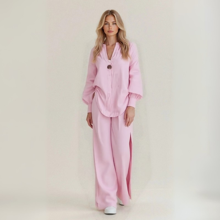 Amanda | Artisan cotton blend linen set