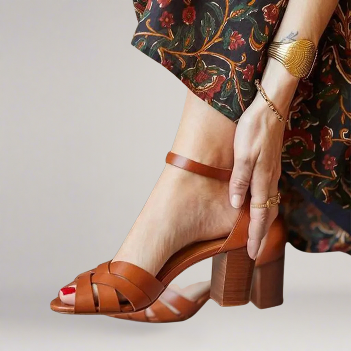 Amalfi | Handcrafted open-toe wedge sandal