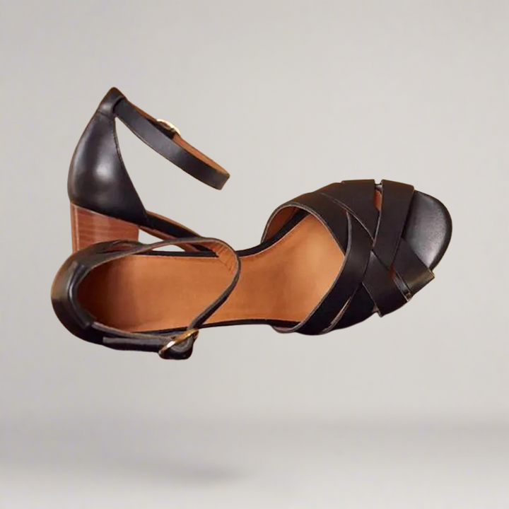 Amalfi | Handcrafted open-toe wedge sandal