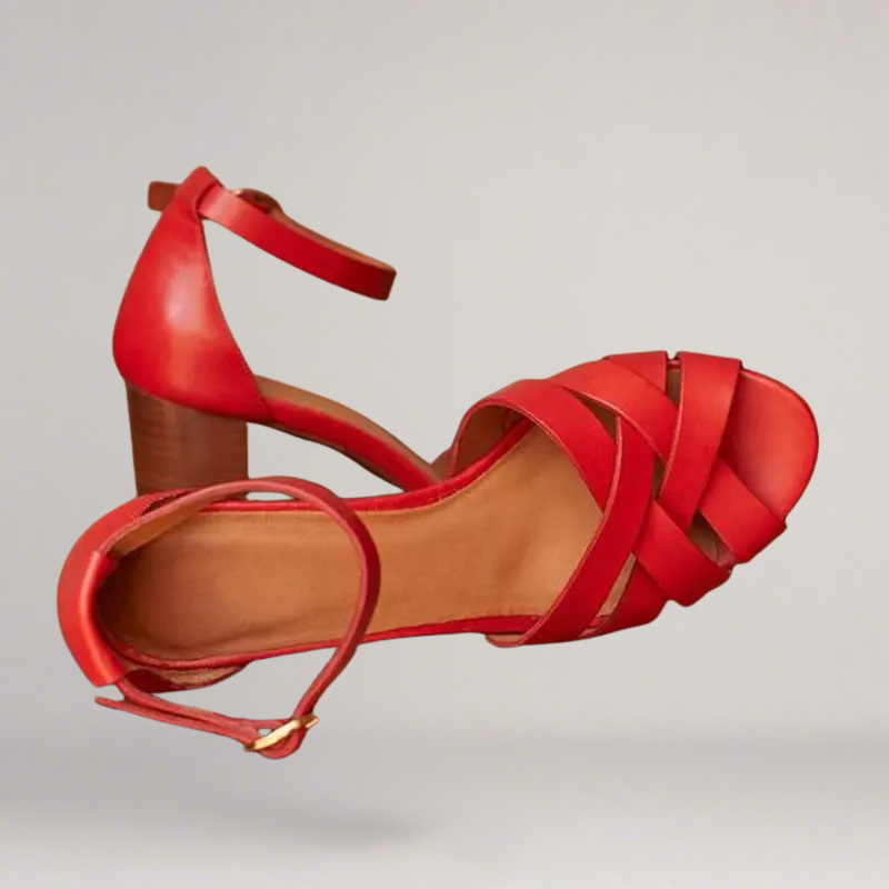 Amalfi | Handcrafted open-toe wedge sandal