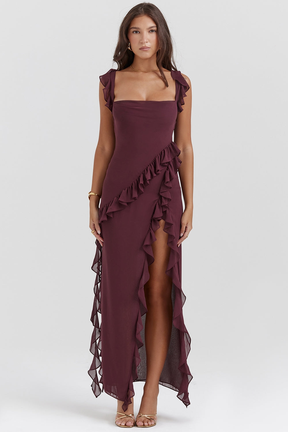 Dalia | Long Dress with Ruffles