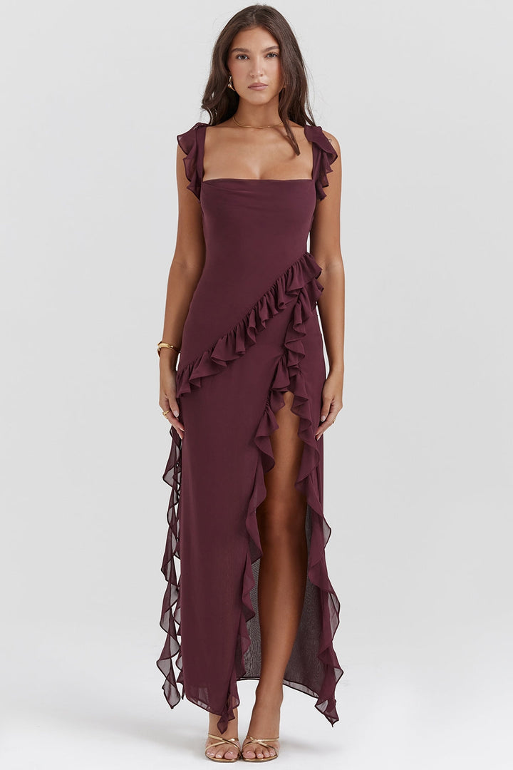 Dalia | Long Dress with Ruffles
