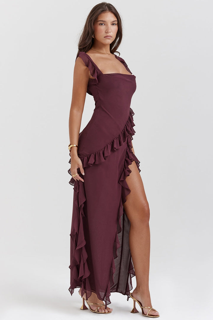 Dalia | Long Dress with Ruffles