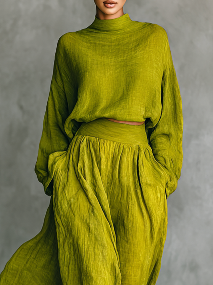 Norma | Women's Set in Cotton and Linen Blend