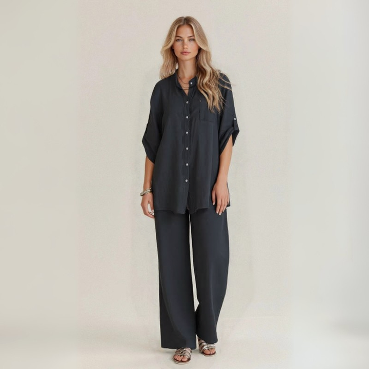 Alba | Two-piece casual set in handcrafted linen