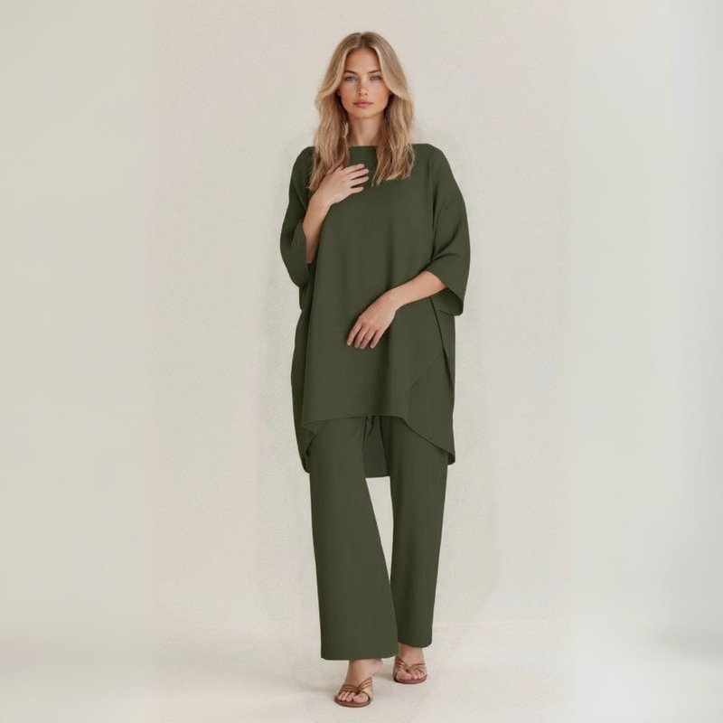 Silvia | Handcrafted linen and cotton suit