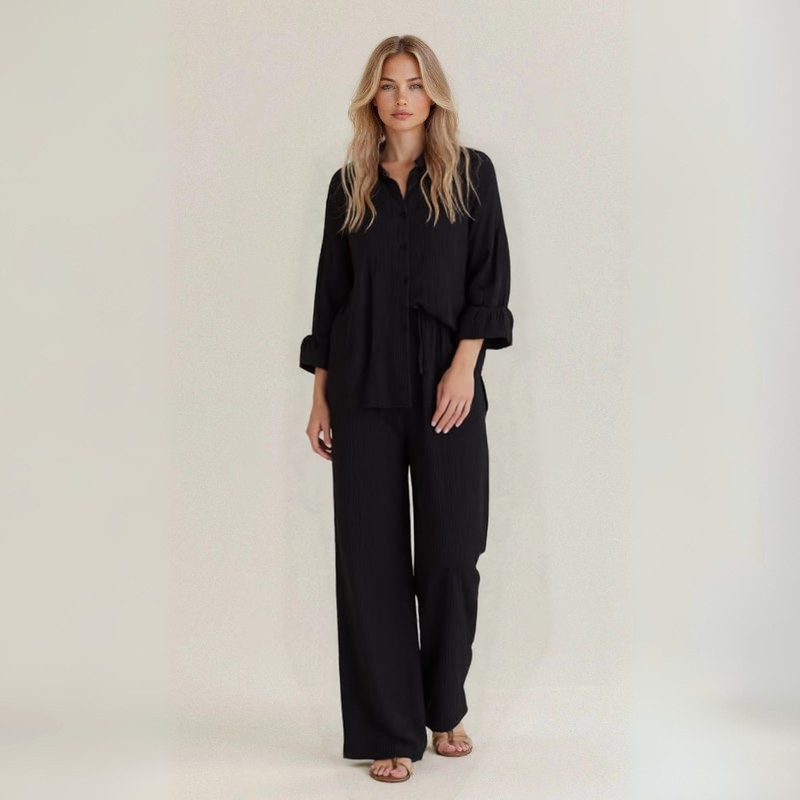Livia | Summer set in pure natural linen