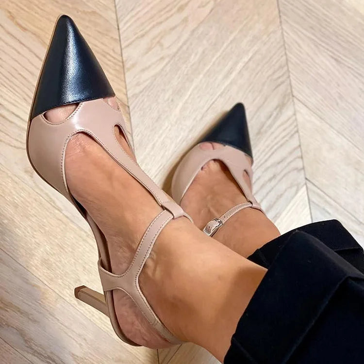 Geraldine | Two-Tone Court Shoe