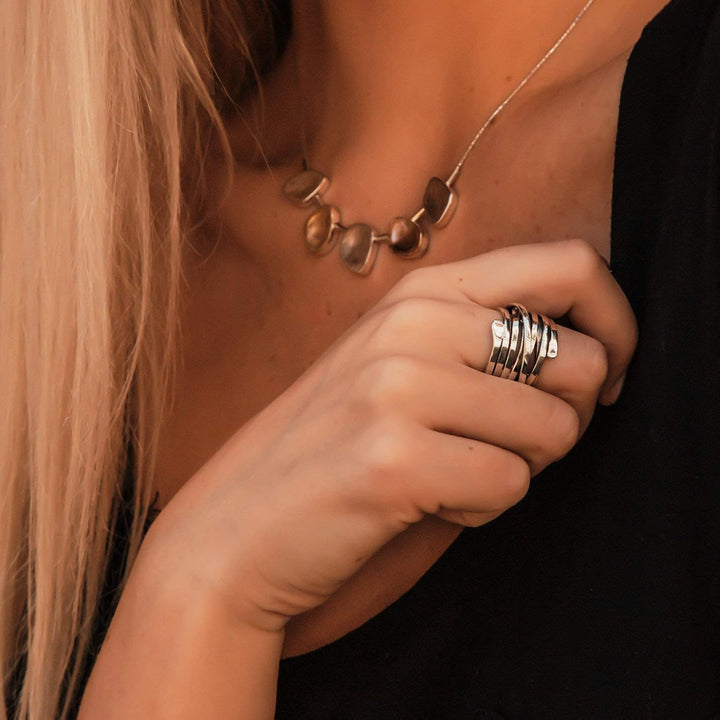 VINTAGE LAYER SILVER THICK RING
