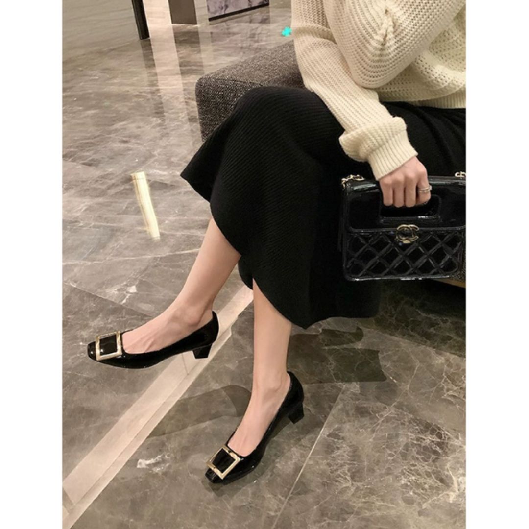 Teona™ | Elegant Square-Toe Mid-Heel Sandals