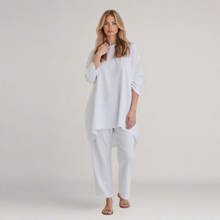 Silvia | Handcrafted linen and cotton suit