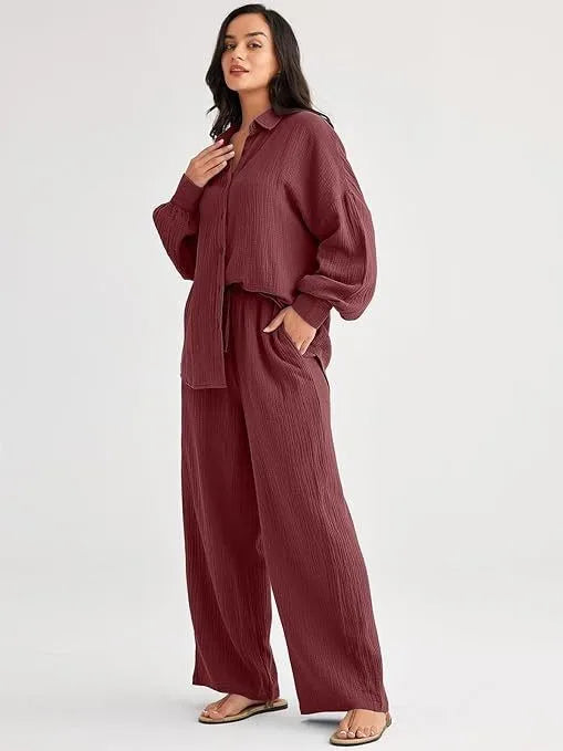 Livia | Summer set in pure natural linen