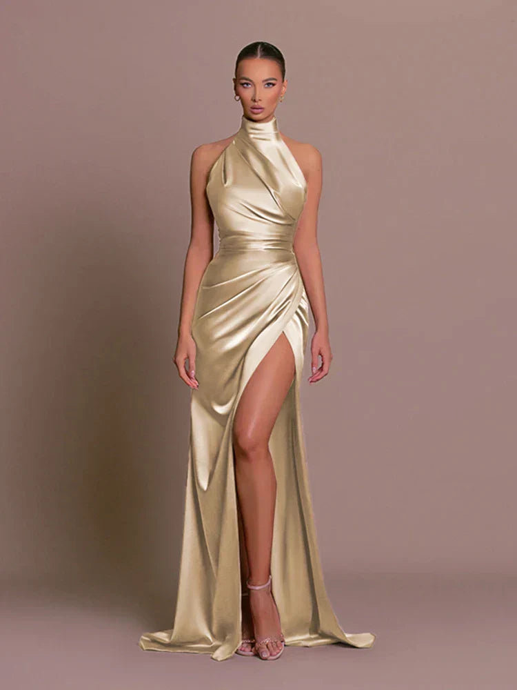 Selene – Sleek Slit Gown