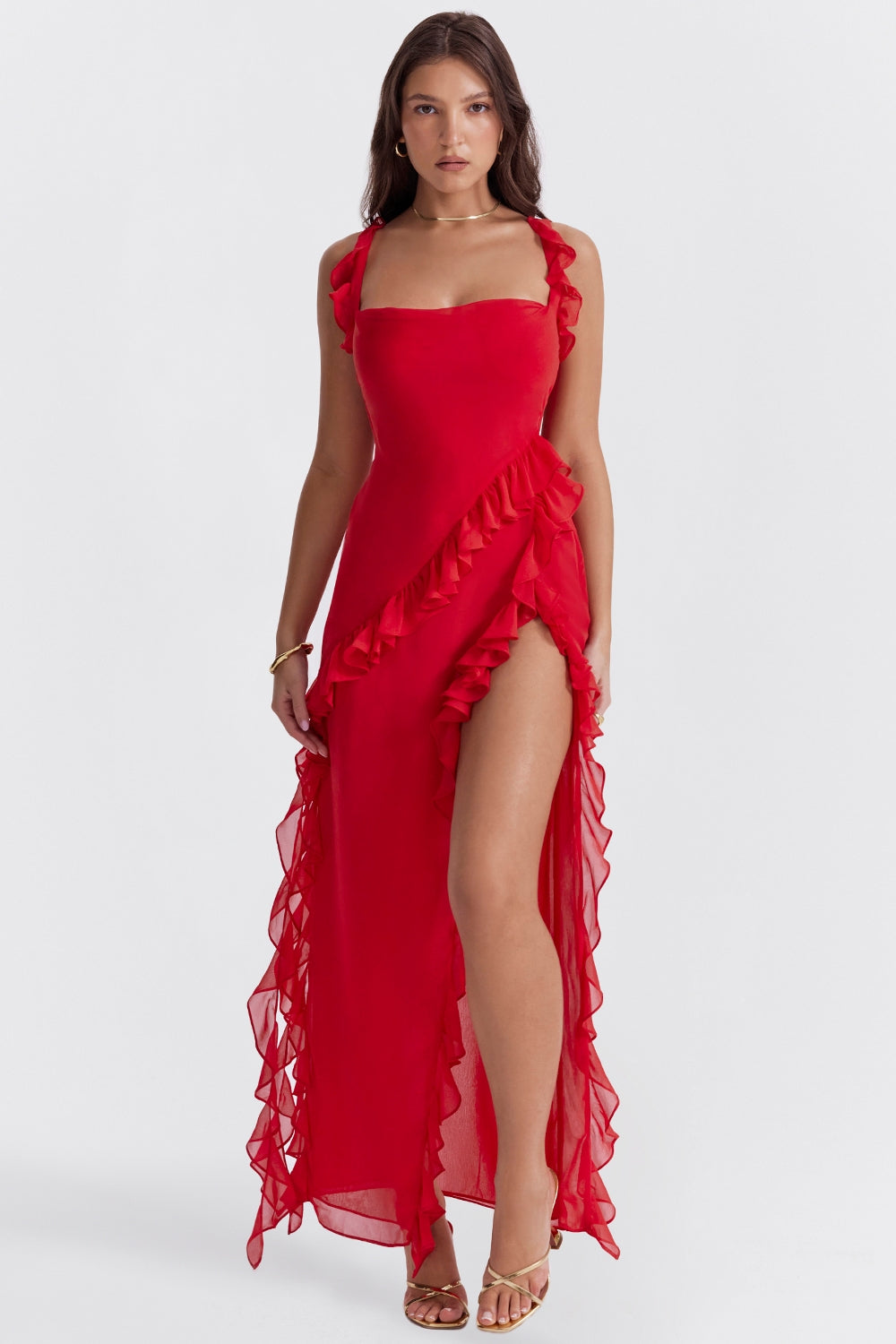 Dalia | Long Dress with Ruffles
