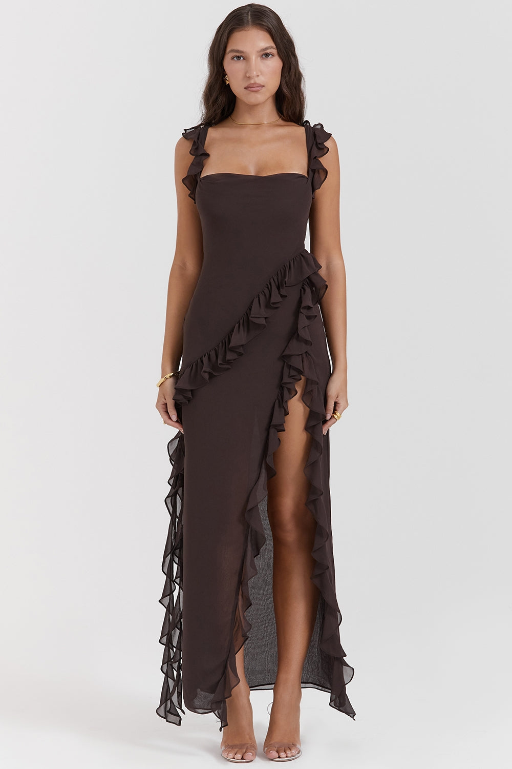 Dalia | Long Dress with Ruffles