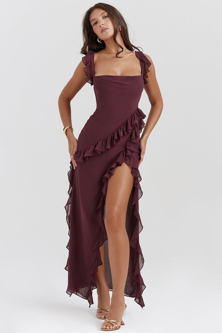 Dalia | Long Dress with Ruffles