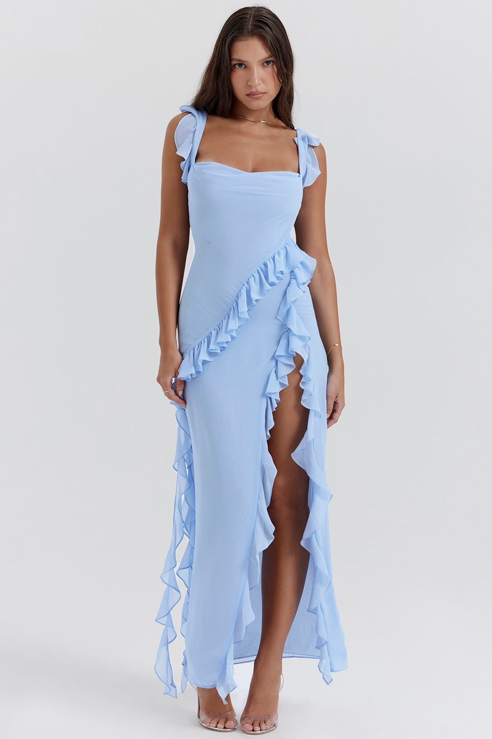 Dalia | Long Dress with Ruffles
