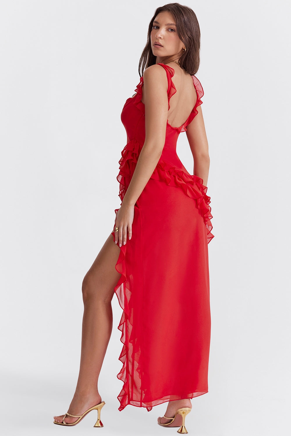 Dalia | Long Dress with Ruffles