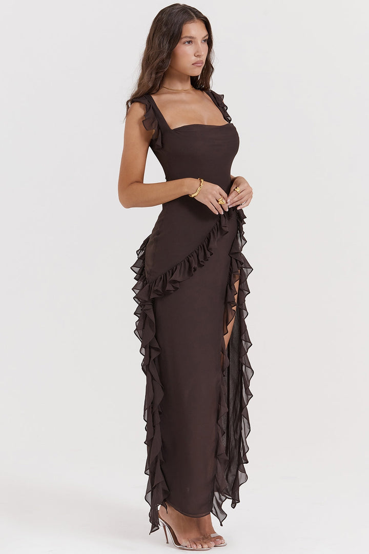 Dalia | Long Dress with Ruffles