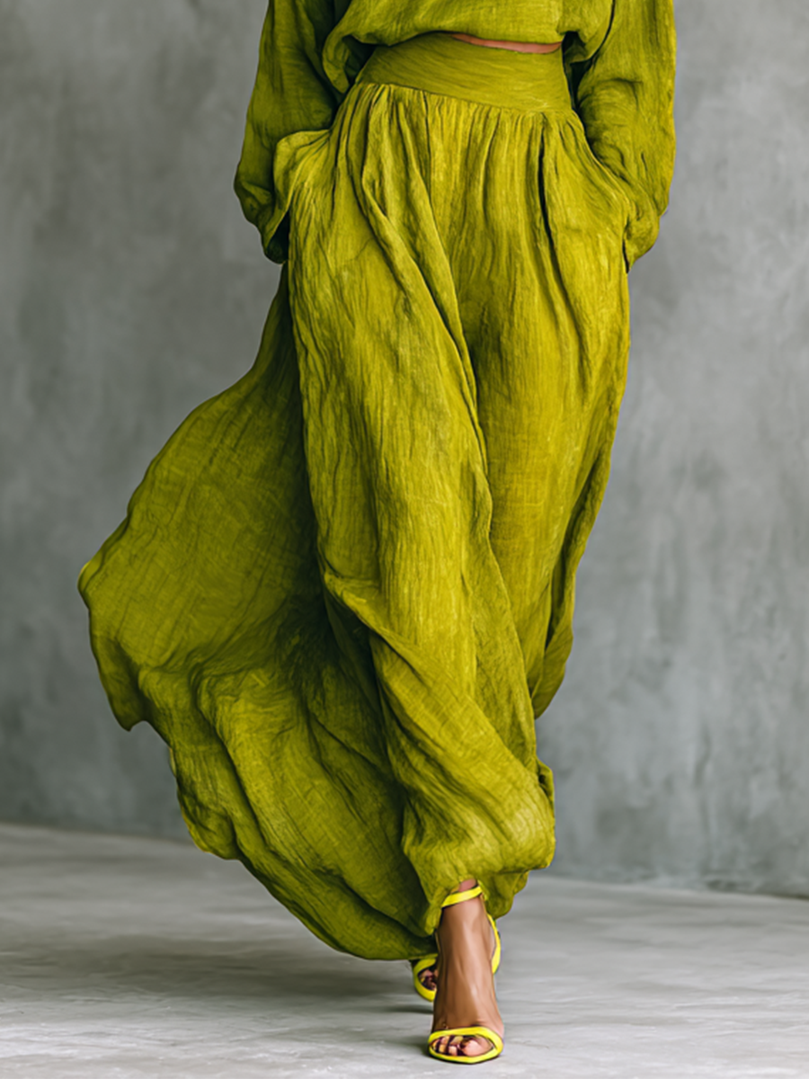 Norma | Women's Set in Cotton and Linen Blend