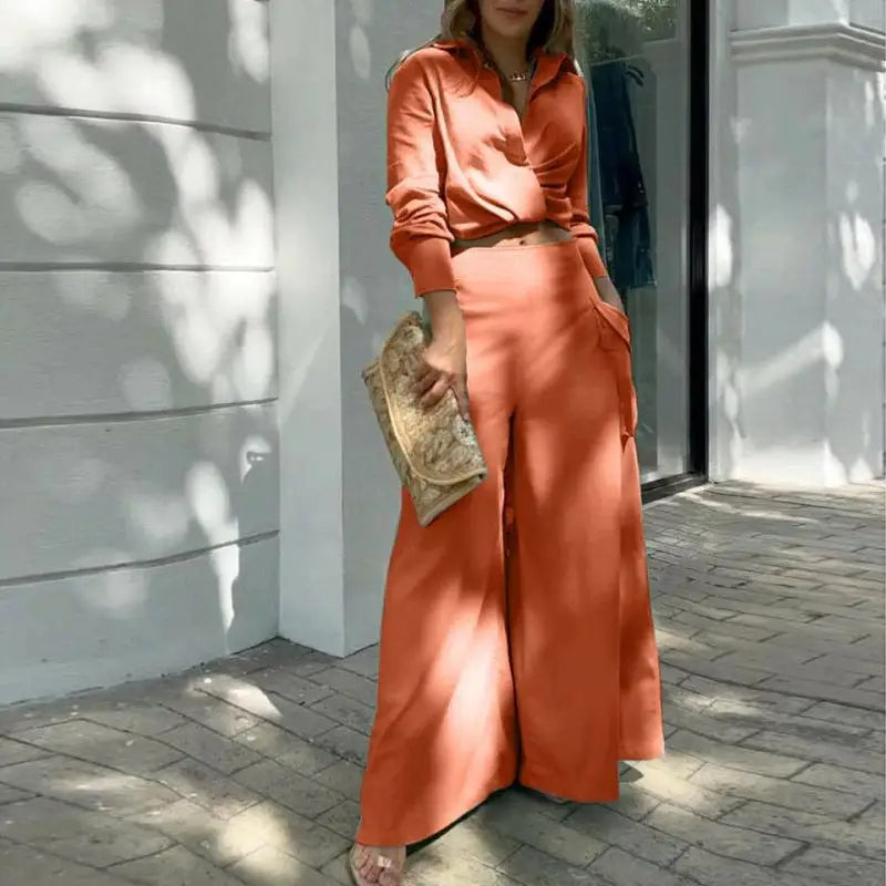 Sonia | Knotted Shirt and High-Waisted Palazzo Pants